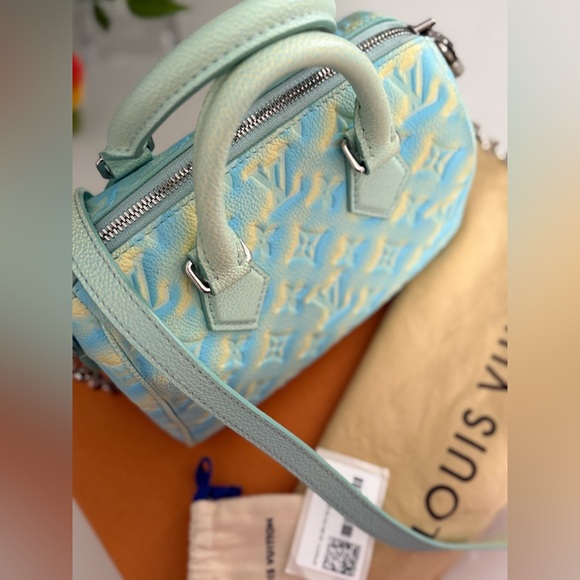 LOUIS VUITTON Summer Stardust Monogram Speedy Bandouliere 20 ~ LIKE NEW - Picture 6 of 16